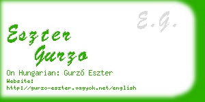 eszter gurzo business card