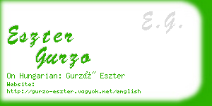 eszter gurzo business card